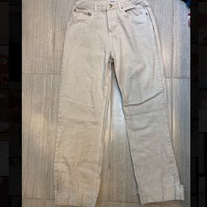 Princess Polly Denim Jeans Cream Size 4